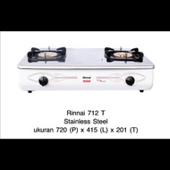 Rinnai Kompor 2 Tungku Stainless Steel RI-712 T