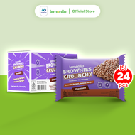 [KARTON] Lemonilo Brownies Crunchy Coklat - Snack Lemonilo Brownies (Isi 24 x 18 Gr)