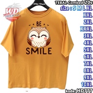 SMILE T-SHIRT BIG SIZE CODE HD777 JUMBO 2XL 3XL 4XL 5XL 6XL 7XL 8XL 9XL 10XL