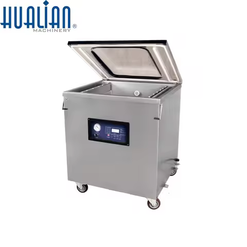 DZ-600/S Hualian Vacuum Sealer Food Single Chamber Vacuum Packaging Machine Plastic Automatic 220V/1