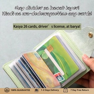 Mini Card Holder 28 Card Organizer Card Slots Business Card Case Purse Credit Card Holder Wallet