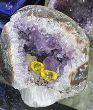 紫晶洞帶方解石