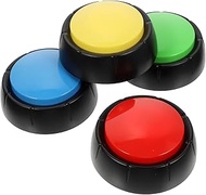 Wear-resistant Puppy Accessory: 4 Pack Voice Buttons for Dogs Talking Buttons for Dog Training Recor