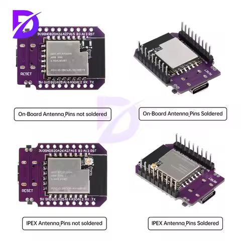 Mini Bw16 Development Board Rtl8720Dn Dual Band Wifi Bluetooth Ble Module Ch340