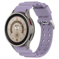 全城熱賣 - 適用於三星 Galaxy Watch 6 / 6 Classic 鎧甲純色硅膠手錶帶（紫色）