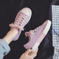 Purple Biscuit Shoes Female Canvas Shoes Female Students Korean Version All-Match Sneakers Low-Top S