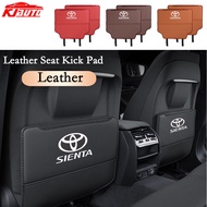 Car Leather Seat Back Kick Pad Anti Scratch Mat For Toyota Sienta G2 XP170 G3 XP210 2015-2023 GR Spo