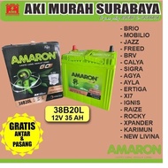 R Dry Battery for Calya, Sigra, Mobilio, Amaron Go 38B20L 12V 35 Ah Free Shipping & Installation Sur