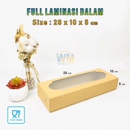 (Isi 50pcs) Dus Box Bolen Pisang Isi 10 / Dus Kemasan Bolen Pisang / Box Bolen 30x10x5 / Box Bolen P