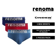 RENOMA 3pcs Men Mini Brief Soft-Cell Modal Spandex Underwear (REM8033)