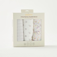 Giggles Printed Bamboo Muslin Swaddle Blanket - Set of 3