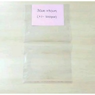 200pcs Plastik Opp 30 x 50cm / Plastik Jernih / Plastik Packaging /Plastik Bergam