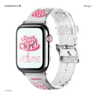 elago x Maple Story Apple Watch Strap Series 4 5 6 7 8 9 SE Ultra สายนาฬิกา ขนาด 38/40/41 MM 42/44/45 MM (ลิขสิทธิ์แท้)
