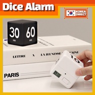 DICE TIMER – Cube Alarm Timer  Easy Rotation 6-Axis Sensor Control 10 & 60 Minute Types Mute Mode