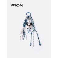 Fion/Fianne Disney Mickey Collaboration Braided Rope Pendant2025New Keychain Bag Pendant