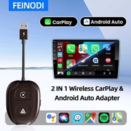 Wireless 2 C4 Carplay And Android Auto Adapter 2 IN 1 For OEM Wired & Cars &
