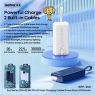 Remax AWEI P136K 22.5W Power Bank QC 30000mAh PD 20W Fast Charging 20000mAh Powerbank Comes With Charging Cable 30K 20K