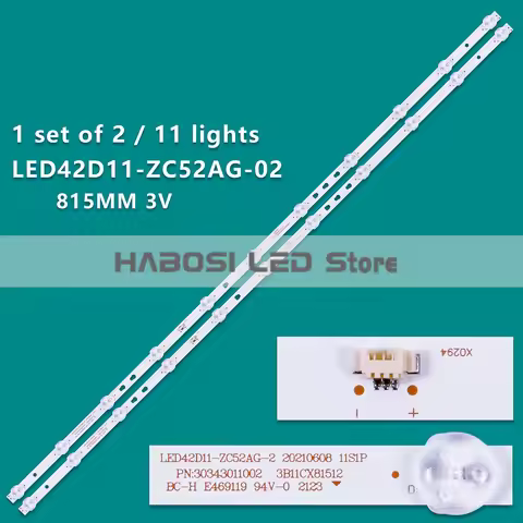 New 2pcs/Kit LED E4AA43R T G BOEA430WU1 42PFL4775 F7 LED42D11 ZC62AG 03 3042011002 LED43D11 ZC52AG 0