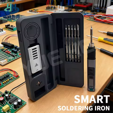 FNIRSI HS-02 TYPE-C Electric Soldering Iron Adjustable Temperature Portable Digital Solder Station T
