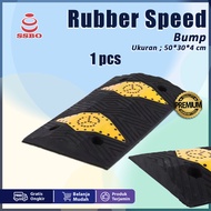 POLISI TIDUR KARET RUBBER SPEED HUMP FULL PVC ANTI PECAH PANJANG 50 CM COD TERLARIS