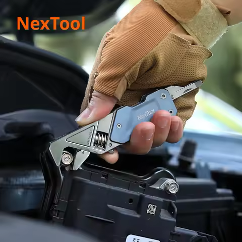 Nextool's multi-functional W2 mini wrench and pliers combination folding tool comes with a portable 