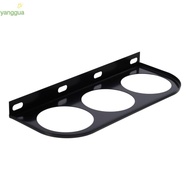 YANGGUA 52mm/2in 3-Hole, Black 7.44 *3*0.66Inch Gauge Mount Holder, Easy to use 3-Hole Metal Triple 