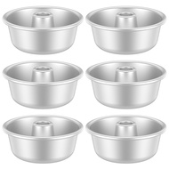 6Pcs Pound Cake Pan Nonstick Tube Cake Pan Pound Cake Mould Anodized Surface Angel Food Cake Pan for