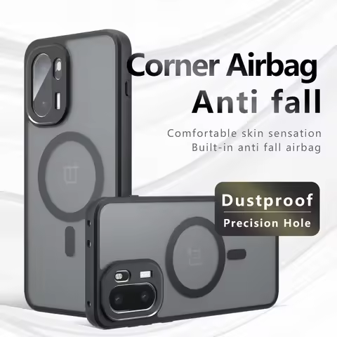 Case For OnePlus Ace 6 6T 15R 5G Magnetic Wireless Charging TPU Frame Hard Plastic Translucent Matte