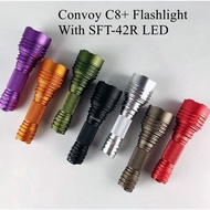 Original Convoy C8+ Flashlight With SFT-42R LED Camping Hiking Light