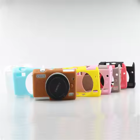 Soft Silicone Armor Camera Body Case For Canon EOS M100 M200 Shockproof Rubber Cover