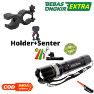 Holder Set Mounting Senter Senapan Angin Berburu Malam Paket Lengkap Senter POLICE SWAT 99000 Watt P