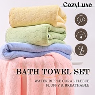 CozyLuxe 100% Cotton Towel Soft Quick Dry Premium Bath Towel