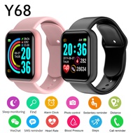 New Smart Watch Bluetooth IP67 Waterproof Y68 Fitness Tracker Jam Tangan Sport Watch Smart Band 运动手表电子表