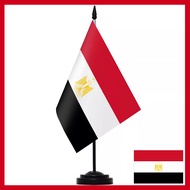 Egypt Desktop Flag Desk National Flag(Solid Flagpole)