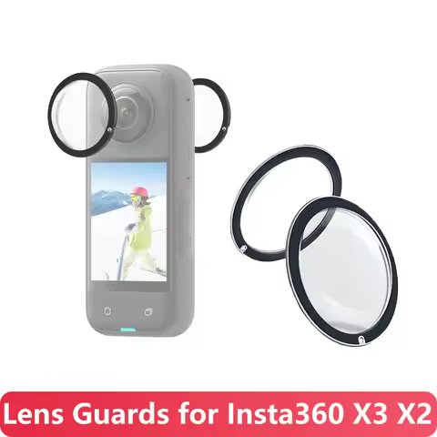 Lens Guards for Insta360 X4 X3 One X2 Accessoroy Lens Protector Cover for Insta 360 X4 X3 X2 Anti-Sc