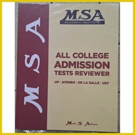 ∏ ✴ ☃ MSA ALL COLLEGE ADMISSION TESTS REVIEWER