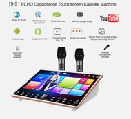 Karaoke Machine,2TB HDD 19.5'' ECHO Capacitance Touch screen  player,Built with mixing amplifier,Wireless microphone,Chinese,English songs,Multi-Language songs on cloud,download