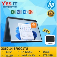HP Spectre X360 Laptop 14-ef0001TU (i7-1255U, 16GB , 1TB SSD, 13.5 WUXGA IPS TOUCH, Win11H + H&amp;S)