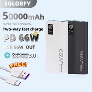 SGLOBFY Powerbank Fast Charging 2000mAh 50000mAh 66W Charge Power Bank Qc3.0 Portable Mini Power Ban