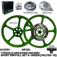 KH100/AR125 YTEQ B CLASS ORIGINAL SPORT RIM FULL SET RED