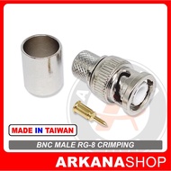 BNC MALE TO RG8 CRIMPING TAIWAN CABLE CONNECTOR