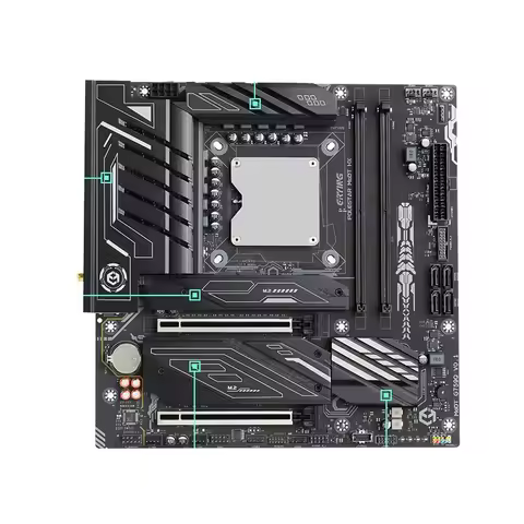 New CPU and Motherboard Combination Kit DDR5 CPU I7 14650Hx 14700HX I9 14900HX MATX for Pc Computer