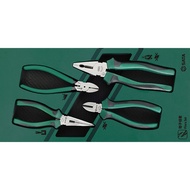 SATA 09912 4-Piece Pliers Tray Set/ 09912A 4-Piece Set Non-Slip Handle TPE Sharp Hardened Cutting Du