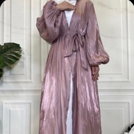 Outer shimmer dress/abaya shimmer/abaya turkey shimmer silk