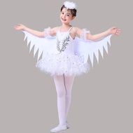 Children's Crane Dance Performance Costume Danding Crane Egret Bird Animal Modeling Girl Gauze Skirt