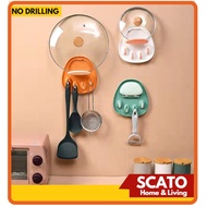 Kitchen Non-perforated Pot Cover Rack Multifunctional Creative Holding Spoon & Chopsticks Rack-B001