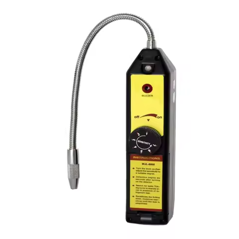 A22I -6000 Freon Leak Detector Halogen Gas Tester HVAC Refrigerant AC Sniffer R22 R410A