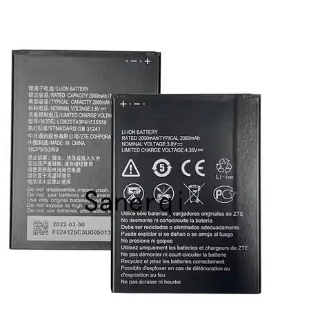 Battery For ZTE MF932 MF937 WiFi5, 4G LTE WIFI Router 3.8V 2060mAh Li3820T43P4h735550 Battery