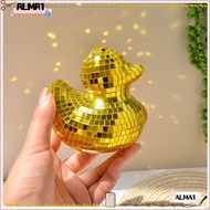 ALMA Disco Mirror Decorative Duck, Home Decor Mirror Glass Disco Ball Duck, Decoration Disco Ornamen