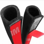50 Meters Noise-proof D-shaped Rubber Gasket for Cars (Large Type)